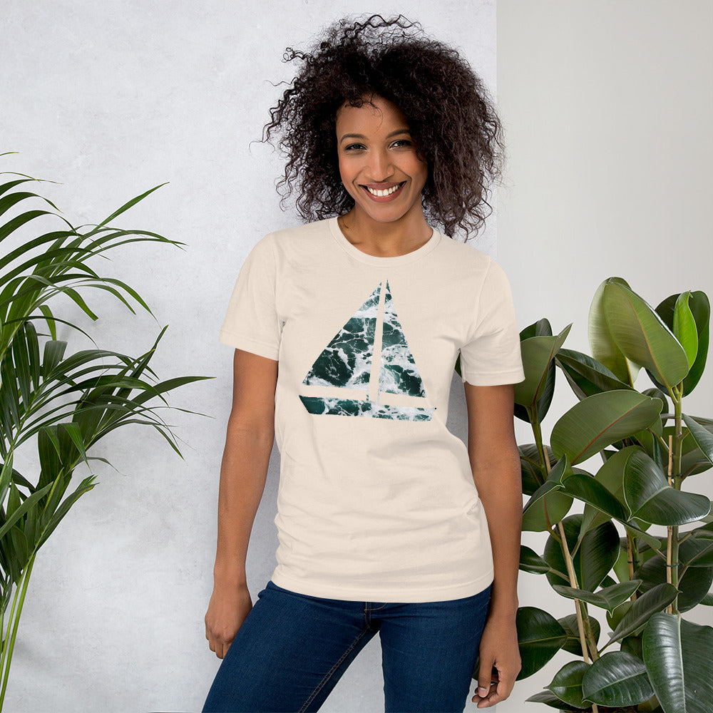 Yacht Waves Pattern | Women's Premium T-Shirt