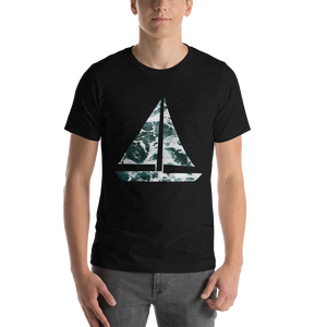 Yacht Waves Pattern | Men's Premium T-Shirt